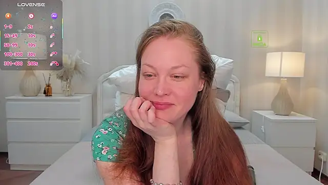 CutieGinger online show from May 17, 2026, 8:09 pm