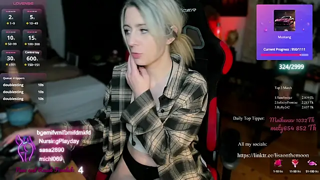 Snapshot of Lisaonthemoon chatting on March 14, 2025, 12:54 am Lisaonthemoon online show from March 14, 2025, 12:54 am