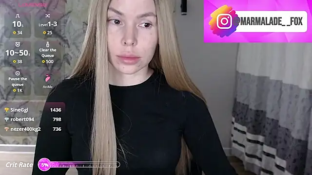 Marmalade Fox online show from April 8, 2026, 3:35 pm