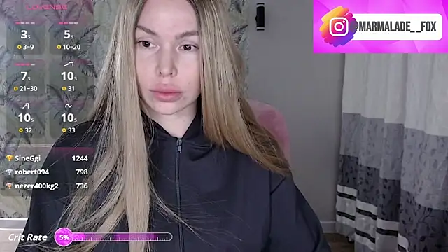 Marmalade Fox online show from April 6, 2026, 3:57 pm