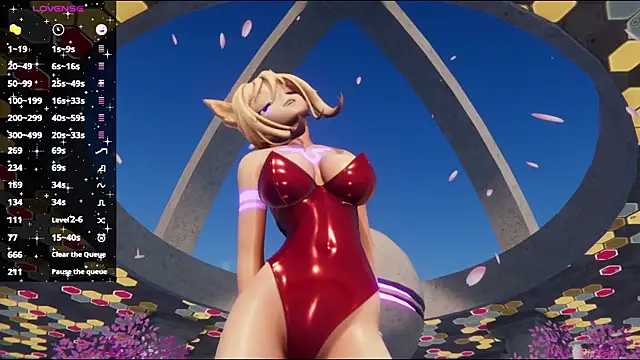 ElfieLove online show from September 12, 2025, 7:46 pm