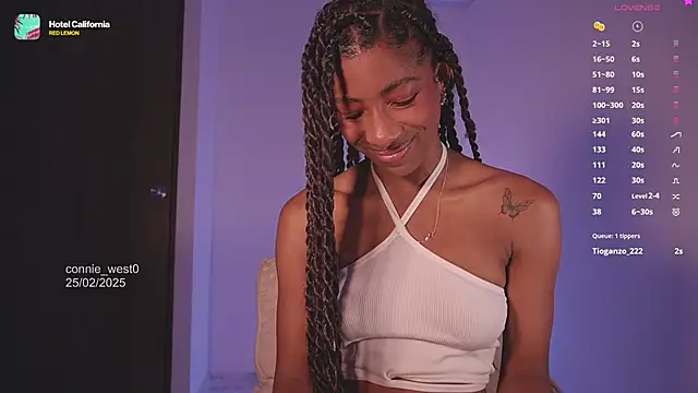 Snapshot of connie_west0 chatting on February 25, 2025, 10:09 pm connie west0 online show from February 25, 2025, 10:09 pm