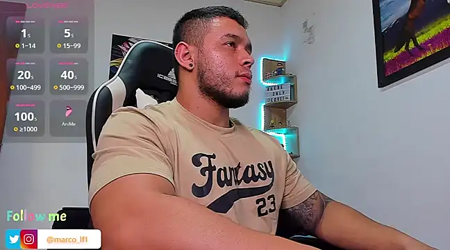 Marco diaz1 online show from March 13, 2025, 9:05 pm