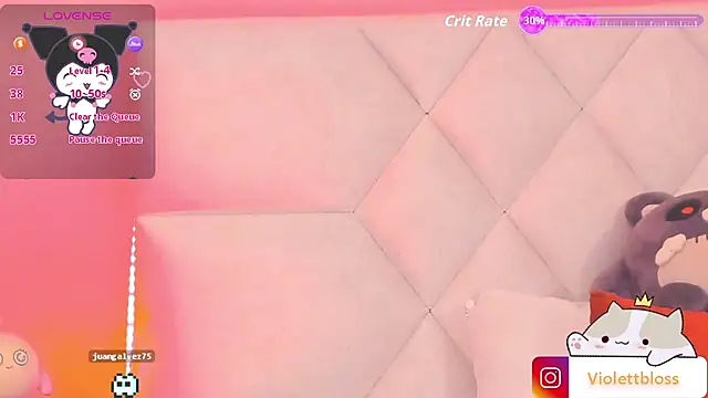 Violettbloss online show from October 22, 2025, 3:17 am