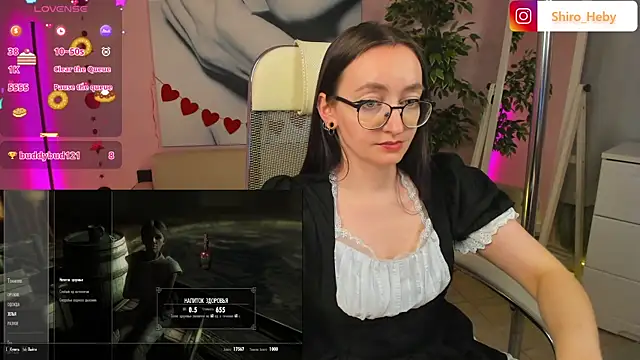 Snapshot of ShiroHeby chatting on February 28, 2025, 7:14 pm ShiroHeby online show from February 28, 2025, 7:14 pm