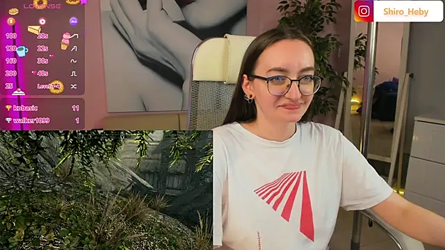 Snapshot of ShiroHeby chatting on March 17, 2025, 7:15 pm ShiroHeby online show from March 17, 2025, 7:15 pm