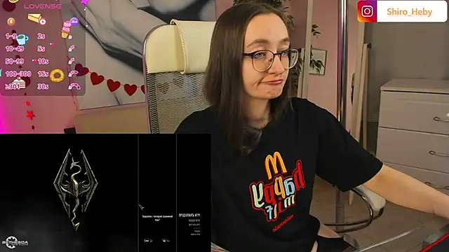 Snapshot of ShiroHeby chatting on February 23, 2025, 12:05 pm ShiroHeby online show from February 23, 2025, 12:05 pm