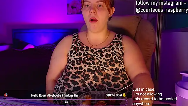 Snapshot of courteous_raspberrry chatting on January 20, 2025, 2:46 pm courteous raspberrry online show from January 20, 2025, 2:46 pm