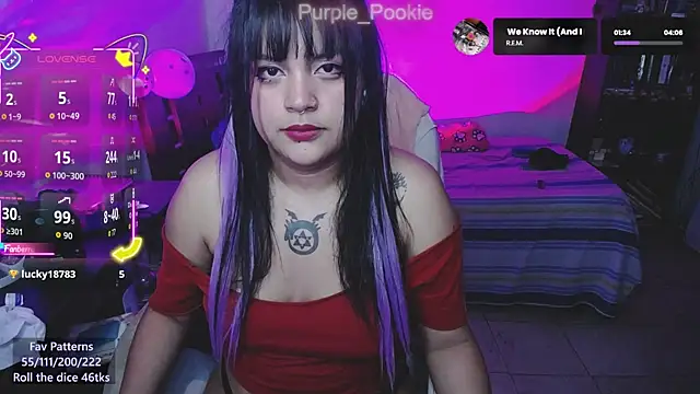 Purple Pookie online show from November 27, 2025, 4:57 am