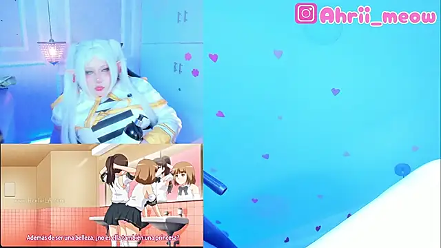 Snapshot of AHRI_LEE chatting on March 13, 2025, 4:49 am AHRI LEE online show from March 13, 2025, 4:49 am