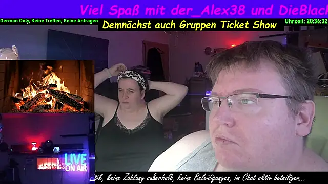 der alex38 online show from February 11, 2026, 7:36 pm