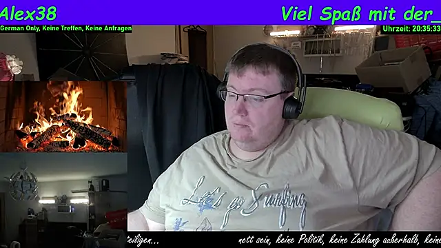 der alex38 online show from April 3, 2026, 6:36 pm