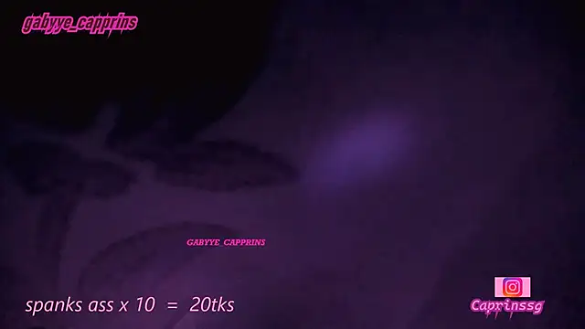 gabyye capprins online show from January 19, 2026, 12:25 am