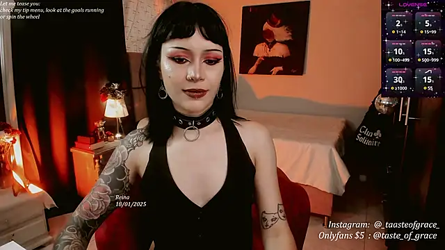 Snapshot of Taste_of_Grace chatting on January 18, 2025, 9:13 pm Taste of Grace online show from January 18, 2025, 9:13 pm