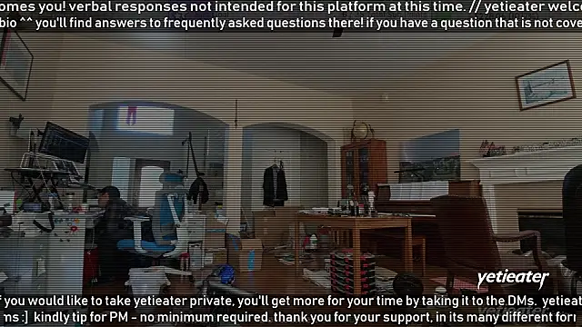 Snapshot of yetieater chatting on January 31, 2026, 7:12 pm yetieater online show from January 31, 2026, 7:12 pm