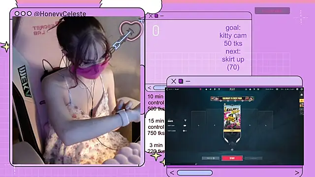 Snapshot of HoneyyCeleste chatting on June 24, 2026, 6:28 pm HoneyyCeleste online show from June 24, 2026, 6:28 pm