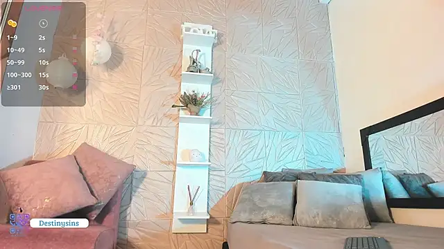 Snapshot of DestinySins chatting on November 8, 2025, 12:20 pm DestinySins online show from November 8, 2025, 12:20 pm