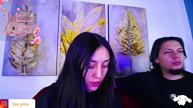 Snapshot of Laia_and_Damian chatting on November 8, 2025, 12:09 pm Laia and Damian online show from November 8, 2025, 12:09 pm