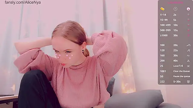 AliceNya cute online show from February 13, 2026, 5:07 am