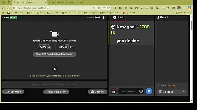 versatilevortex online show from October 22, 2025, 1:49 am