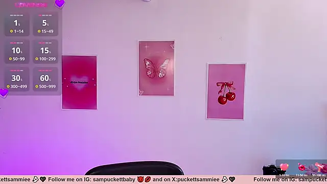 Snapshot of Sampuckettbaby chatting on February 13, 2026, 5:46 pm Sampuckettbaby online show from February 13, 2026, 5:46 pm