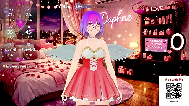 Muse Daphne online show from February 10, 2026, 9:14 pm