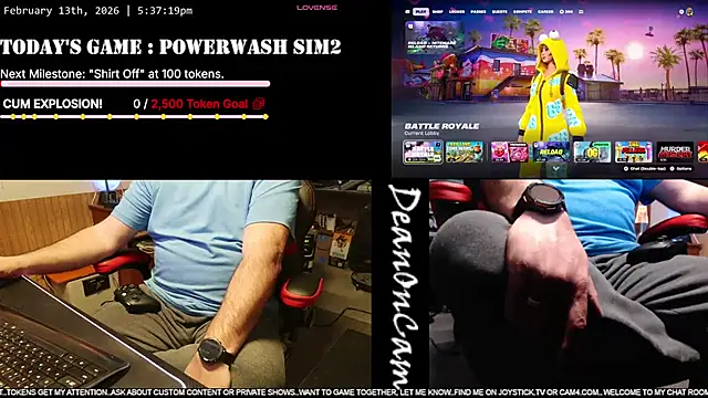 DeanonCam online show from February 13, 2026, 11:38 pm