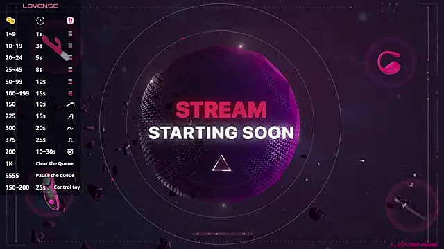 Lilithcaine online show from April 10, 2026, 8:05 pm