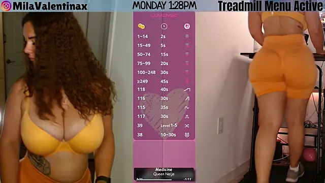 MilaValentina online show from May 18, 2026, 5:29 pm