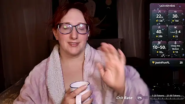 WickedAphrodite online show from December 1, 2025, 2:01 am