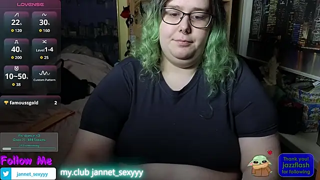 JannetPie online show from March 20, 2026, 1:28 am