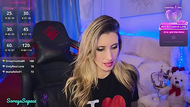 Snapshot of SorayaSapeca chatting on February 25, 2025, 7:49 pm SorayaSapeca online show from February 25, 2025, 7:49 pm