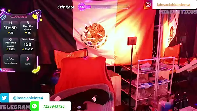 LaInsaciableIntensa online show from October 24, 2025, 2:10 am