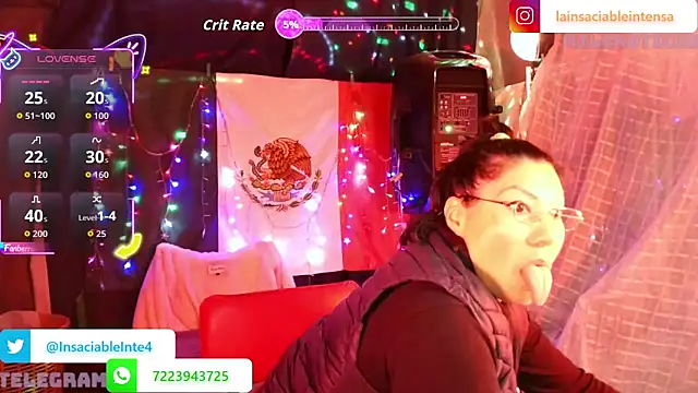 LaInsaciableIntensa online show from March 2, 2026, 12:55 am