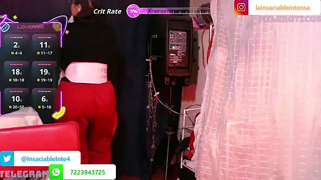 LaInsaciableIntensa online show from February 25, 2026, 2:23 am