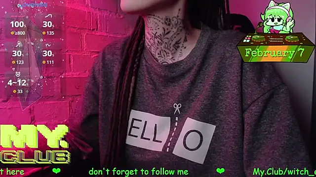 Witch Emma online show from February 7, 2026, 7:11 pm