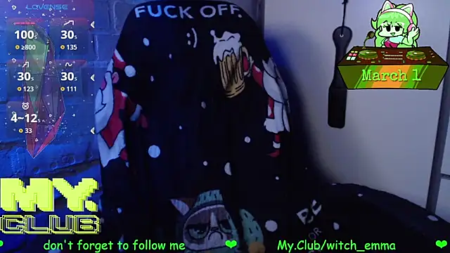 Witch Emma online show from March 1, 2026, 8:58 am