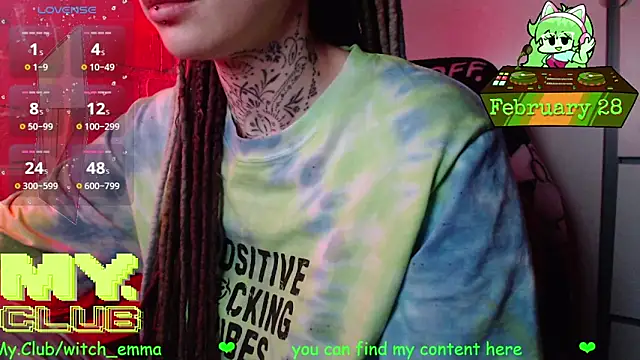 Witch Emma online show from February 28, 2026, 8:47 am