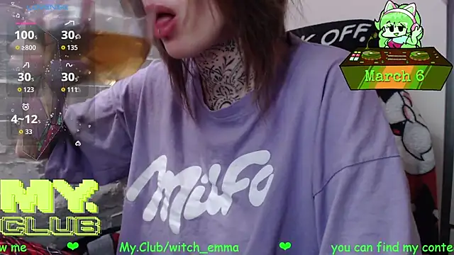 Witch Emma online show from March 6, 2026, 8:20 am