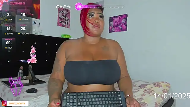 SWEETVICKY XX online show from January 14, 2025, 11:05 pm